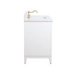 Meuble-lavabo Vanity Art avec évier en céramique et dessus en marbre reconstitué