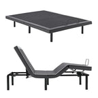 Ergonomic Motorized Adjustable Bed Frame, Wireless Remote Control,for Comfortable Reclining and Sleeping