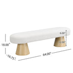 Banc de salle à manger en tissu