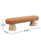 Banc de salle à manger en tissu