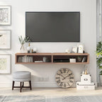 Meuble TV mural 2 étagères 152 cm Rydstorp Modern par Carson Carrington