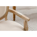 Ensemble de 2 fauteuils de salle à manger en tissu rembourré