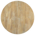 Table à manger ronde extensible de style ferme avec rallonge