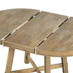 Table à manger ronde extensible de style ferme avec rallonge