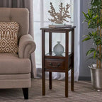 Table d'appoint en bois d'acacia