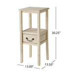 Table d'appoint en bois d'acacia