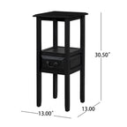 Table d'appoint en bois d'acacia