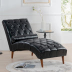 Chaise longue capitonnée