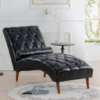 Chaise longue capitonnée