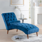 Chaise longue capitonnée