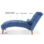 Chaise longue capitonnée