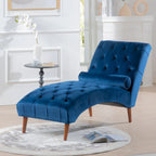 Chaise longue capitonnée