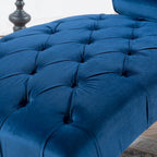 Chaise longue capitonnée