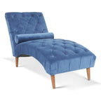 Chaise longue capitonnée