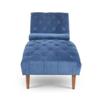 Chaise longue capitonnée