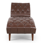 Chaise longue capitonnée
