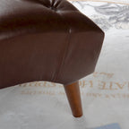 Chaise longue capitonnée