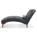 Chaise longue capitonnée