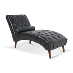 Chaise longue capitonnée