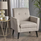 Fauteuil club en tissu du milieu du siècle