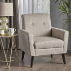 Fauteuil club en tissu du milieu du siècle