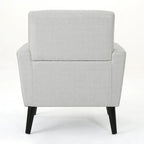 Fauteuil club en tissu du milieu du siècle