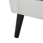 Fauteuil club en tissu du milieu du siècle