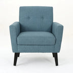 Fauteuil club en tissu du milieu du siècle