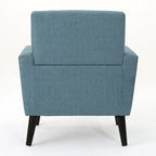 Fauteuil club en tissu du milieu du siècle