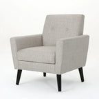 Fauteuil club en tissu du milieu du siècle