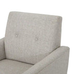 Fauteuil club en tissu du milieu du siècle