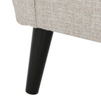 Fauteuil club en tissu du milieu du siècle