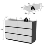 Commode Moderne Minimaliste à 6 ou 9 Tiroirs