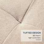Banc ottoman de rangement capitonné avec couvercle relevable – Tissu lin, pour pied de lit ou salon