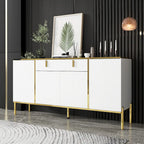 Buffet bas avec portes escamotables