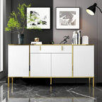 Buffet bas avec portes escamotables