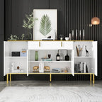 Buffet bas avec portes escamotables