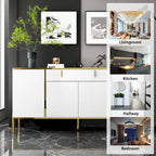 Buffet bas avec portes escamotables