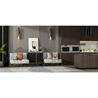 Buffet bas avec portes escamotables