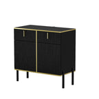 Buffet bas avec portes escamotables