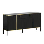 Buffet bas avec portes escamotables