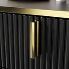 Buffet bas avec portes escamotables
