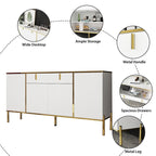 Buffet bas avec portes escamotables