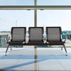 Chaise d'attente à 3 places – Banc pour aéroport, banque, salon de coiffure et barbier