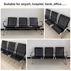 Chaise d'attente à 3 places – Banc pour aéroport, banque, salon de coiffure et barbier