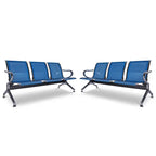 Chaise d'attente à 3 places – Banc pour aéroport, banque, salon de coiffure et barbier