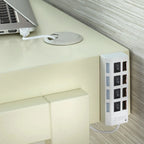 Bureau moderniste rectangulaire avec technologie intégrée