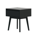 Table de chevet moderne en bois massif avec 1 tiroir