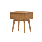 Table de chevet moderne en bois massif avec 1 tiroir
