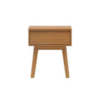 Table de chevet moderne en bois massif avec 1 tiroir